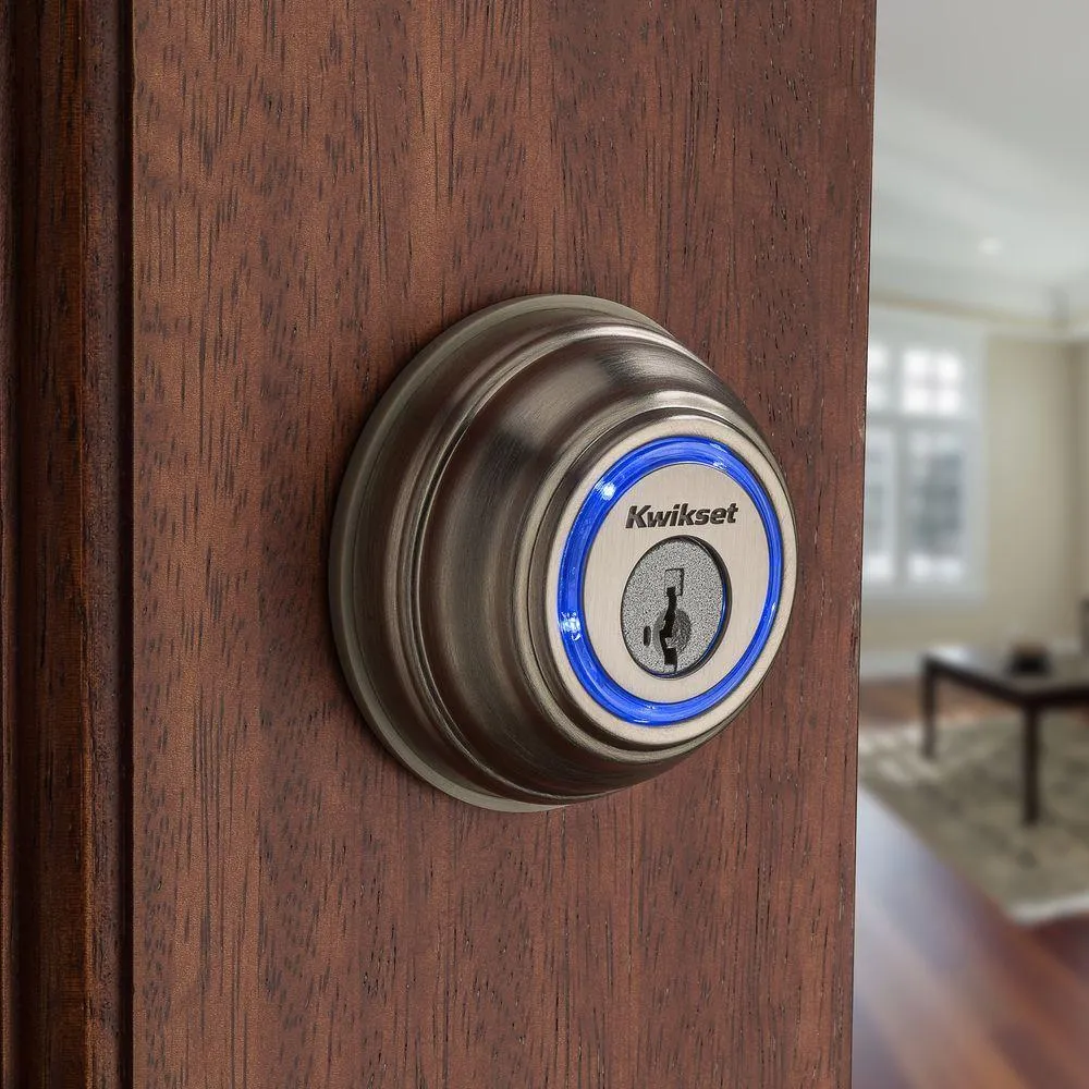 Kwikset Kevo 2nd Gen Satin Nickel Single Cylinder Touch-to-Open Bluetooth Smart Lock Deadbolt Works with Many Smart Devices, photo 6 of 10