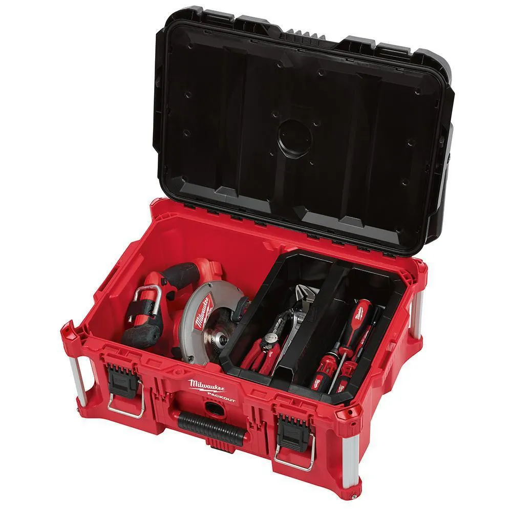 M18 FUEL 18-Volt Lithium-Ion Brushless Cordless SAWZALL Reciprocating Saw Kit and PACKOUT 22 in. Large Tool Box, photo 9 of 11