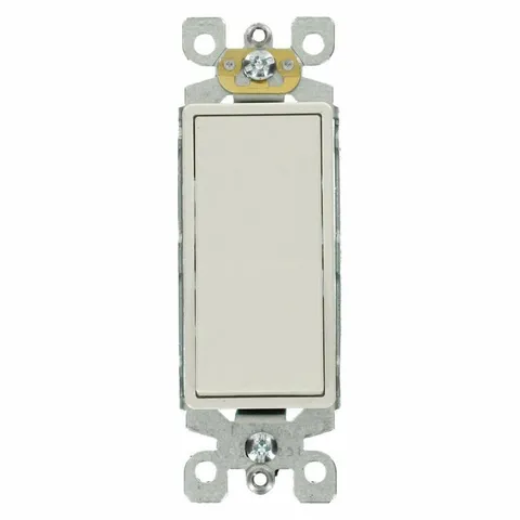 Decora 15 Amp 3-Way Specialty Light Switch, White (10-Pack)