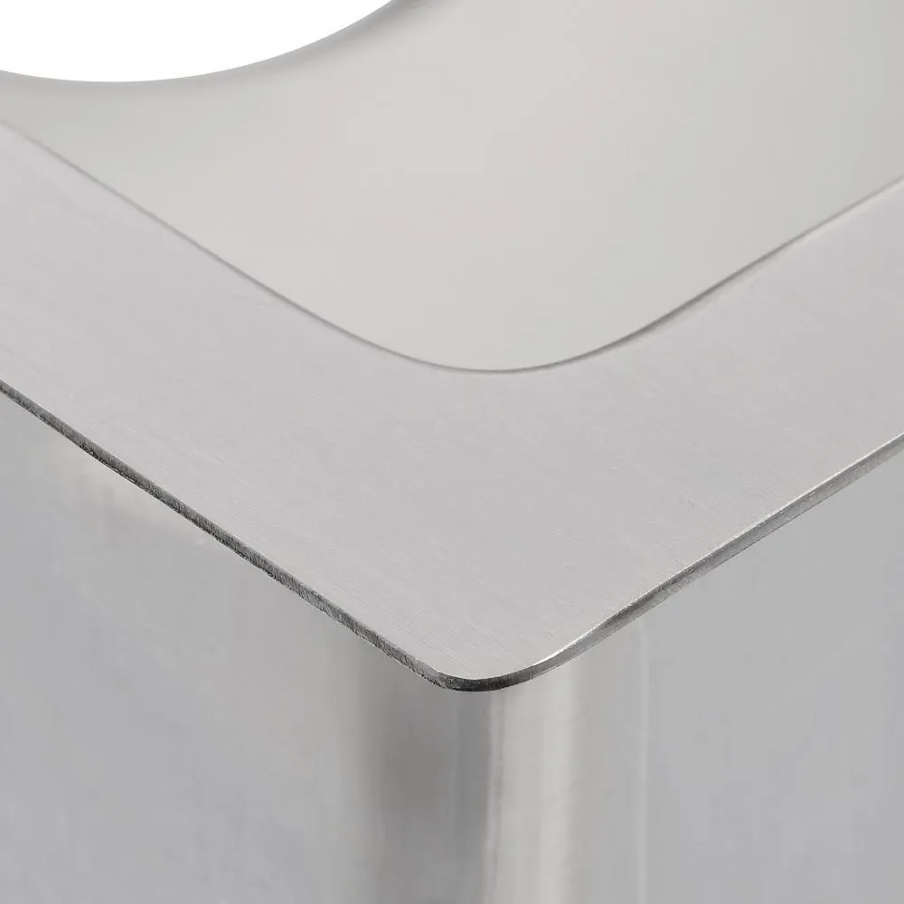 Strive Undermount Stainless Steel 29 in. Single Bowl Kitchen Sink Kit with Sink Rack, photo 14 of 16