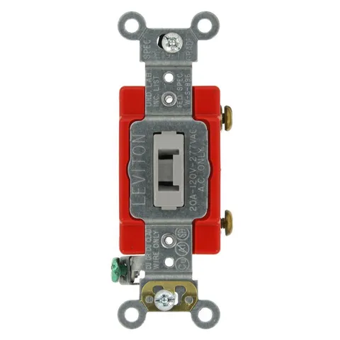 20 Amp Industrial Grade Heavy Duty Single Pole Locking Toggle Switch