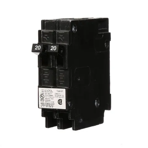 20 Amp Tandem Single Pole Type QT Circuit Breaker