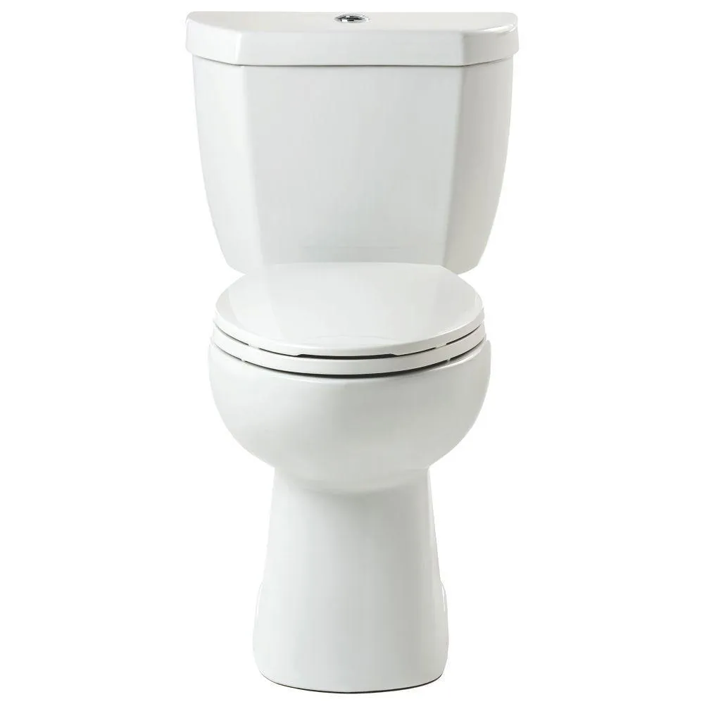 2-Piece Stealth 0.8 GPF Ultra-High-Efficiency Single Flush Elongated Toilet in White, Seat Included (3-Pack), photo 4 of 13