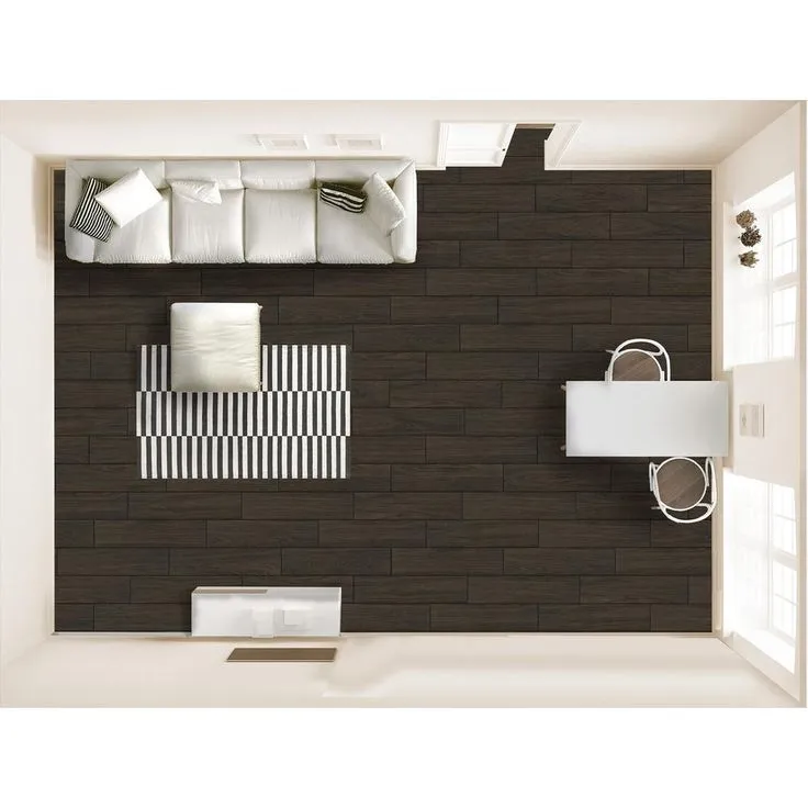 Florida Tile Home Collection Burlington Walnut 6 in. x 24 in. Porcelain Floor and Wall Tile (448 sq. ft./ pallet), photo 6 of 6