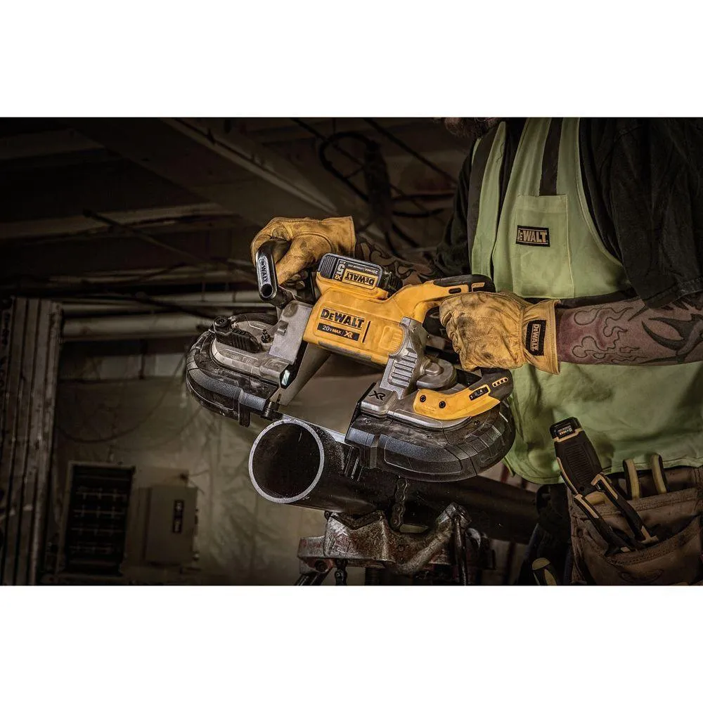 DEWALT 20-Volt MAX Li-Ion Cordless Band Saw(Tool-Only) with Bonus 1-1/2 in. Die Grinder(Tool-Only), Battery 5Ah, Charger & Bag, photo 12 of 13