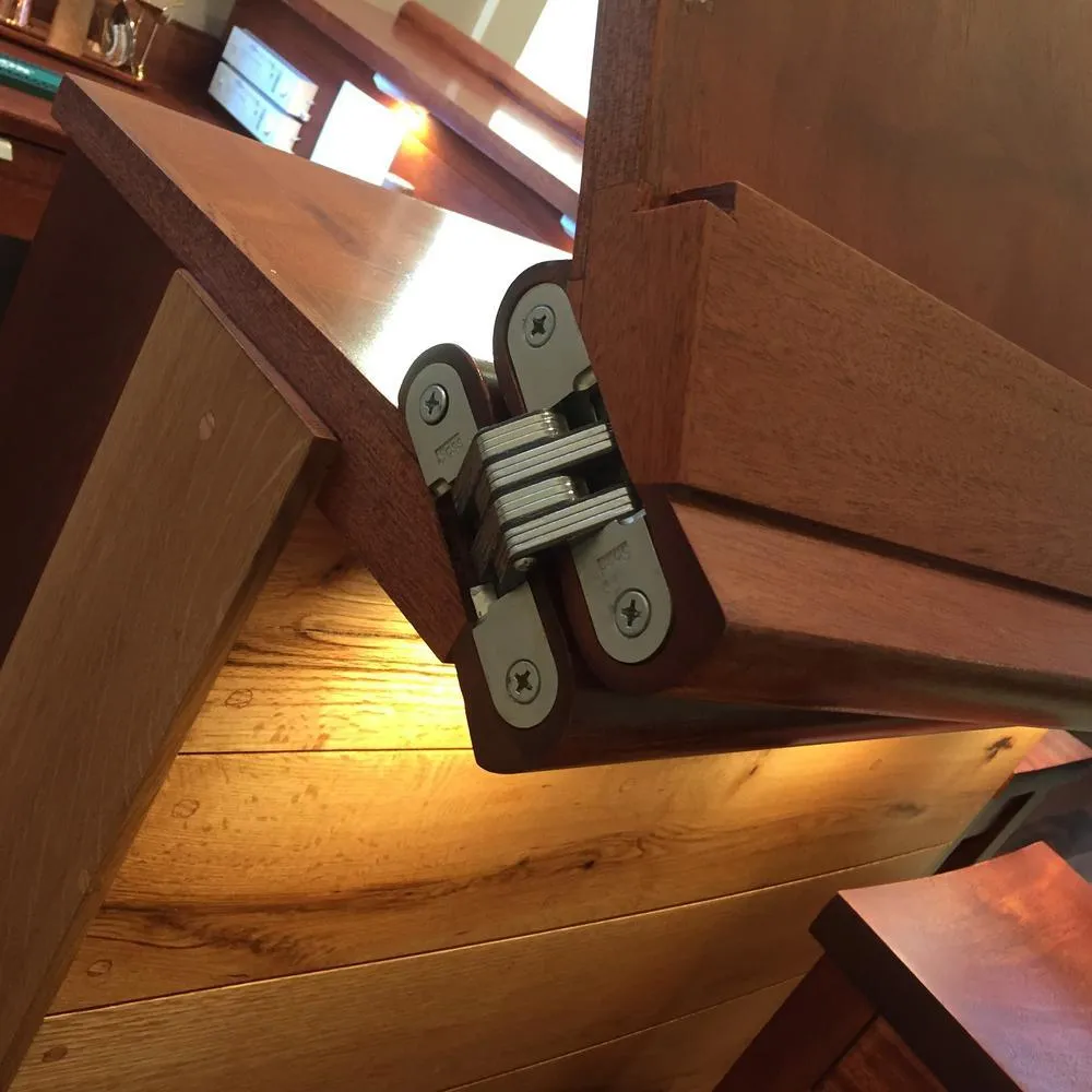 1-1/8 in. x 4-5/8 in. Satin Brass Invisible Hinge, photo 5 of 14