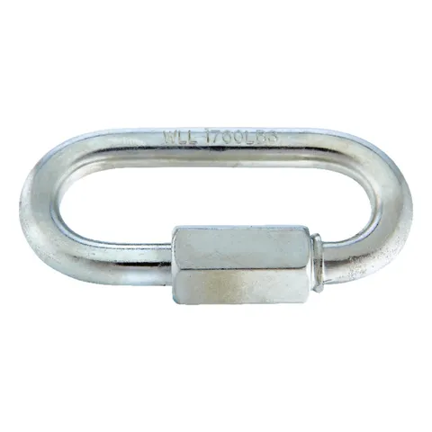 Zinc-Plated Steel Quick Link, 1760 lb Working Load, 3 in. Length