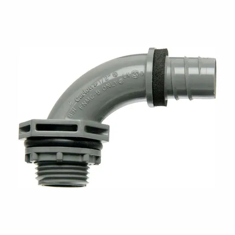 1/2 in. 90 Degree Non-Metallic Liquid Tight 1-Piece PVC Fitting
