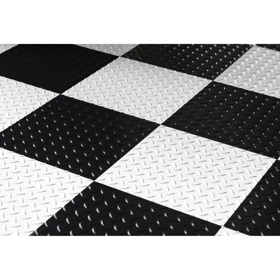 G-Floor RaceDay Levant Absolute White 12 in. x 12 in. Peel and Stick Polyvinyl Tile (20 sq. ft. per case), photo 2 of 4