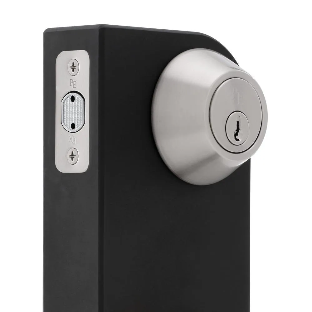 Premiere Essentials Combo Single Cylinder Deadbolt with Hudson Knob in Satin Nickel, photo 4 of 4