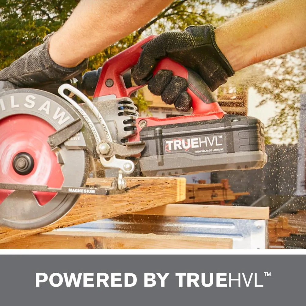 SKILSAW TRUEHVL 48-Volt Cordless 7-1/4 in. Worm Drive Saw Kit with TRUEHVL Battery and Diablo Blade, photo 3 of 11