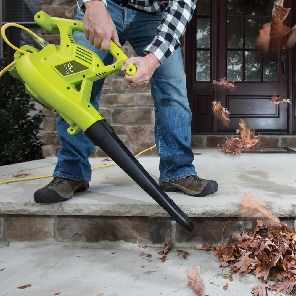 Sun Joe 250 MPH 440 CFM 14 Amp Electric Handheld Blower/Vacuum/Mulcher in Green, photo 2 of 9