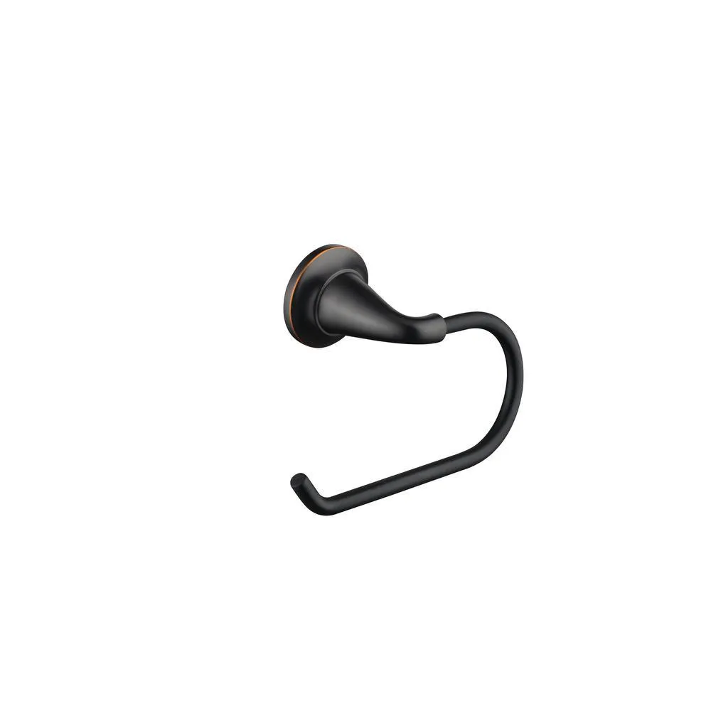 Constructor 3-Piece Bath Hardware Set with Expandable Towel Bar, Towel Ring, and Toilet Paper Holder in Bronze, photo 7 of 8