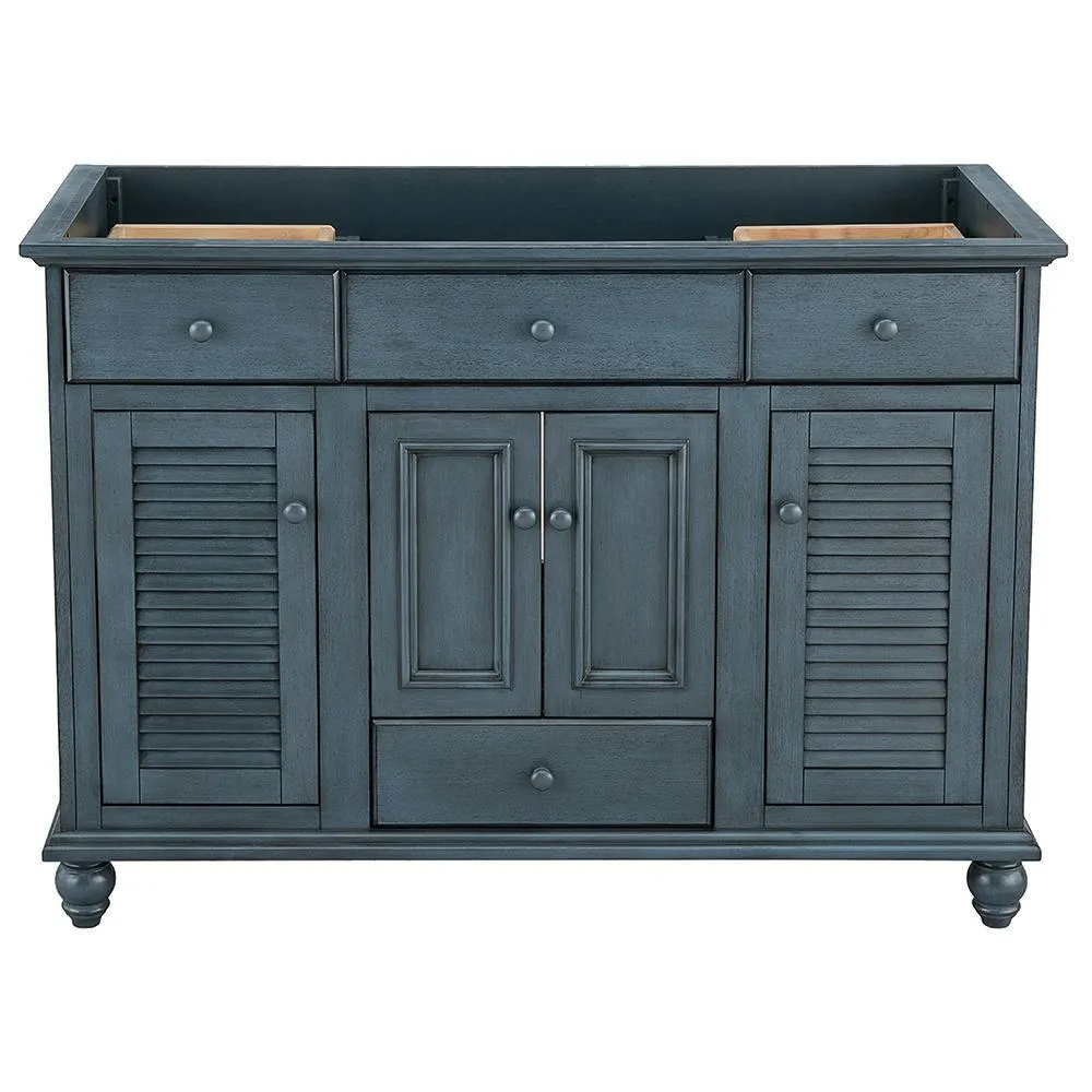 Cottage 48 in. W Bath Vanity Cabinet Only in Antique White, photo 15 of 17