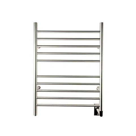 Radiant Straight Hardwired 24 × 32 in 10-Bar Electric Towel Warmer in Brushed Stainless Steel