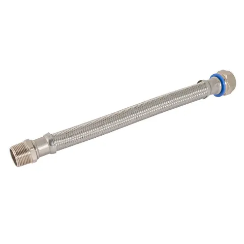 3/4 in. MIP x 3/4 in. FIP x 12 in. Stainless Steel Water Heater Connector