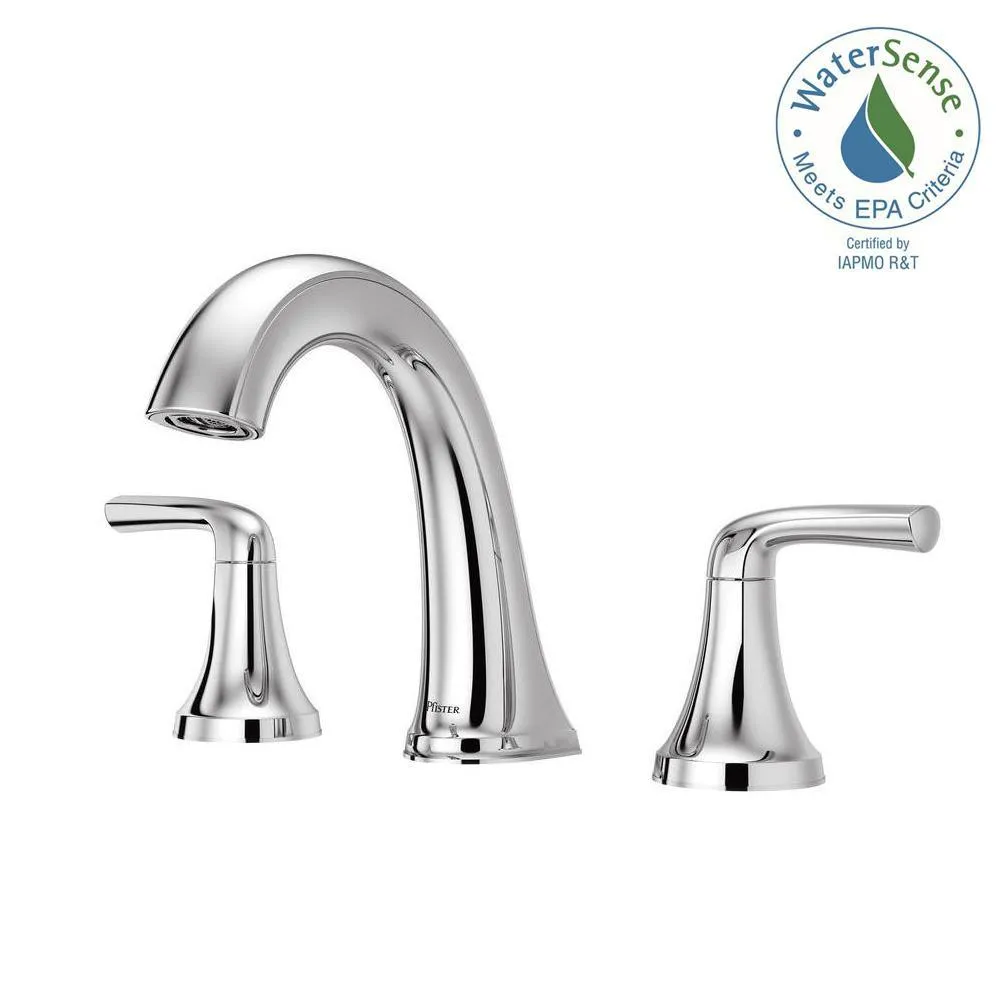 Pfister Ladera 8 in. Widespread 2-Handle Bathroom Faucet in Polished Chrome, photo 13 of 16