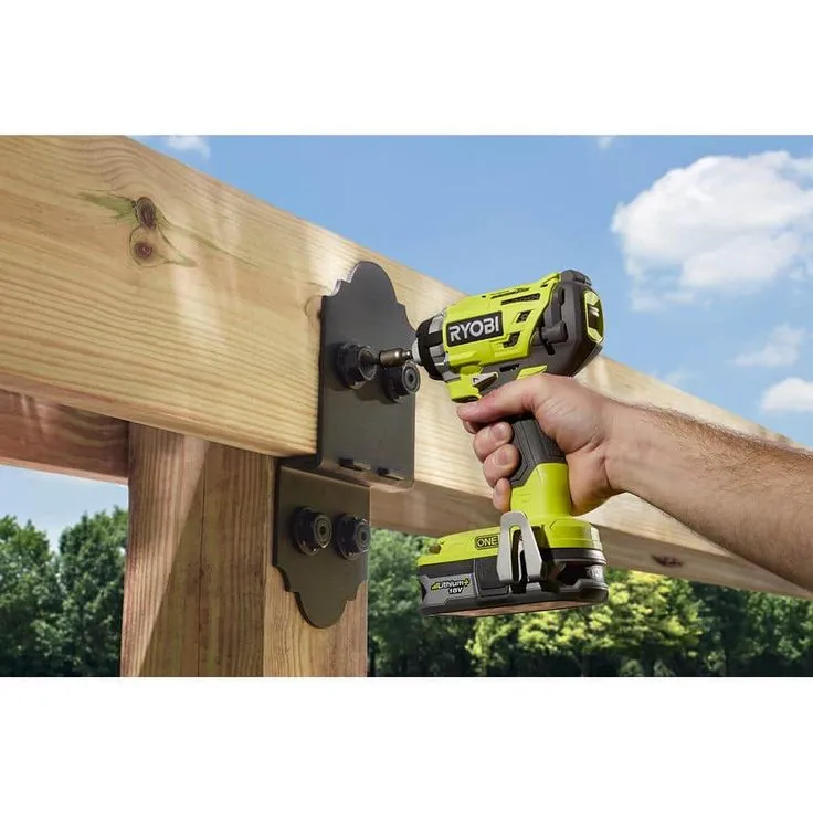 RYOBI 18-Volt ONE+ Cordless Brushless 3-Speed 1/4 in. Hex Impact Driver with Belt Clip with 2.0 Ah Battery and Charger Kit, photo 2 of 8