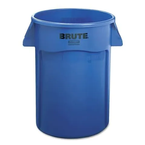 Brute 44-Gallon Blue Plastic Trash Can