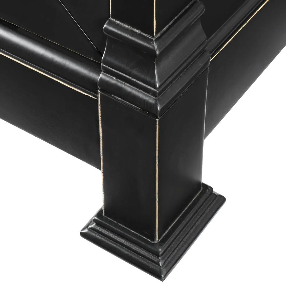Andover 18 in. W x 16 in. D x 65 in. H Bathroom Linen Storage Tower Cabinet in Antique Black, photo 3 of 10