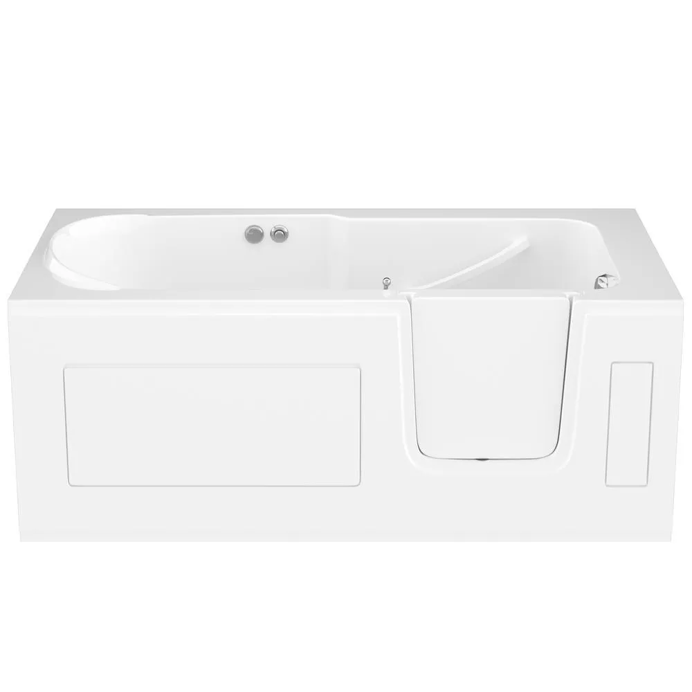 Universal Tubs HD Series 60 in. Right-Drain Step-In Walk-In Whirlpool Bathtub with Low Entry Threshold, White, photo 11 of 16