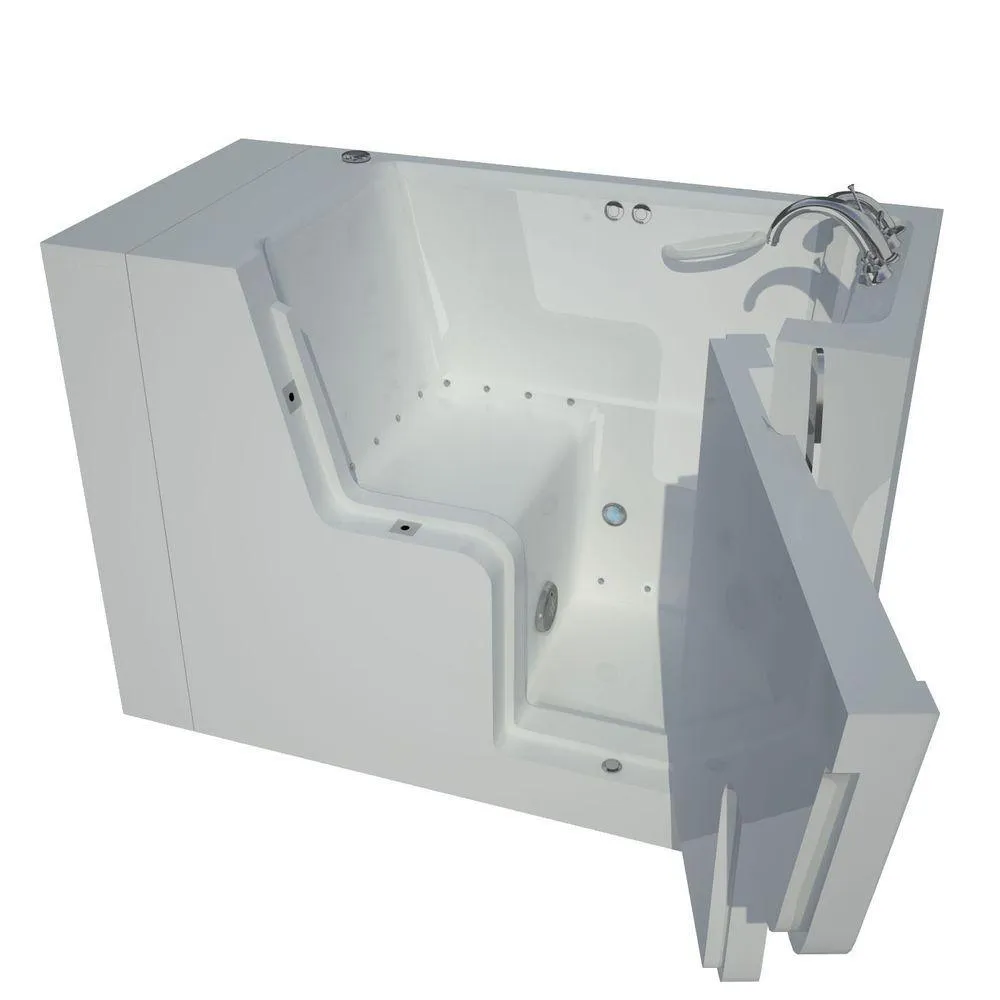 Universal Tubs Nova Heated Wheelchair Accessible 5 ft. Walk-In Air Jetted Tub, White, Chrome Trim, Left Drain, photo 8 of 19