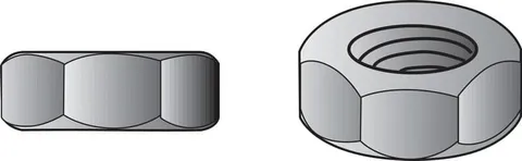 3/8 in. Zinc-Plated Steel SAE Hex Nut, 100-Pack
