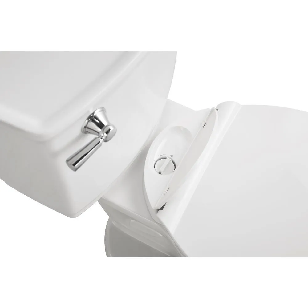 VorMax Plus Tall Height 2-Piece 1.28 GPF Single Flush Elongated Toilet in White with Slow Close Seat, photo 9 of 11