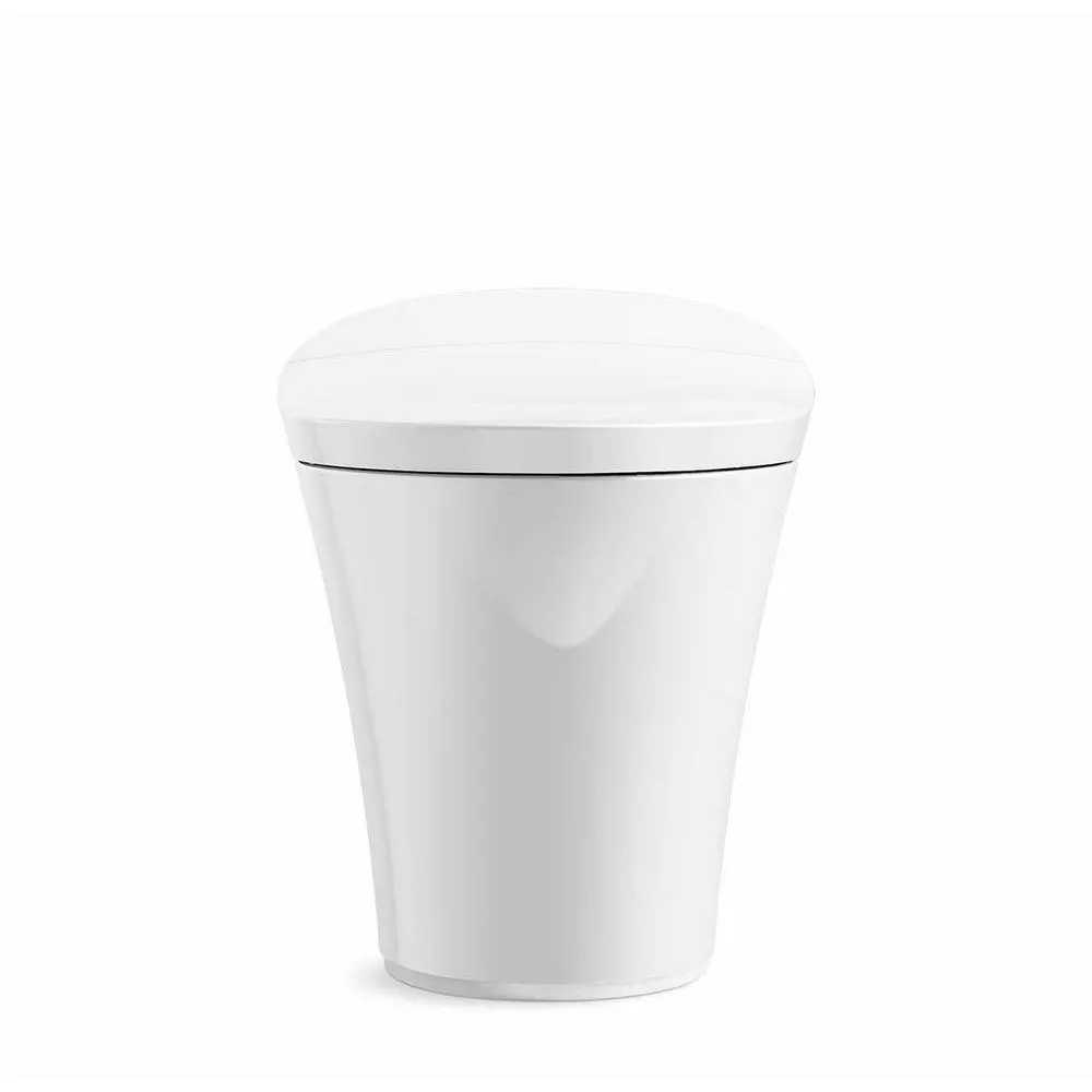 Veil Comfort Height Intelligent 1-Piece 0.8 or 1.28 GPF Dual Flush Elongated Toilet in White Seat Included, photo 5 of 12