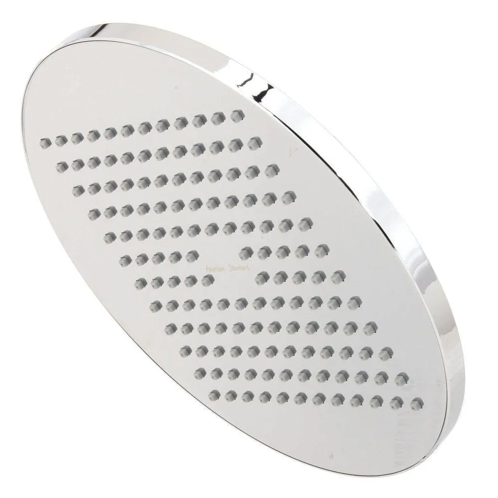 Modern 1-Spray 10 in. Single Ceiling Mount Fixed Rain Shower Head in Brushed Nickel, photo 2 of 2