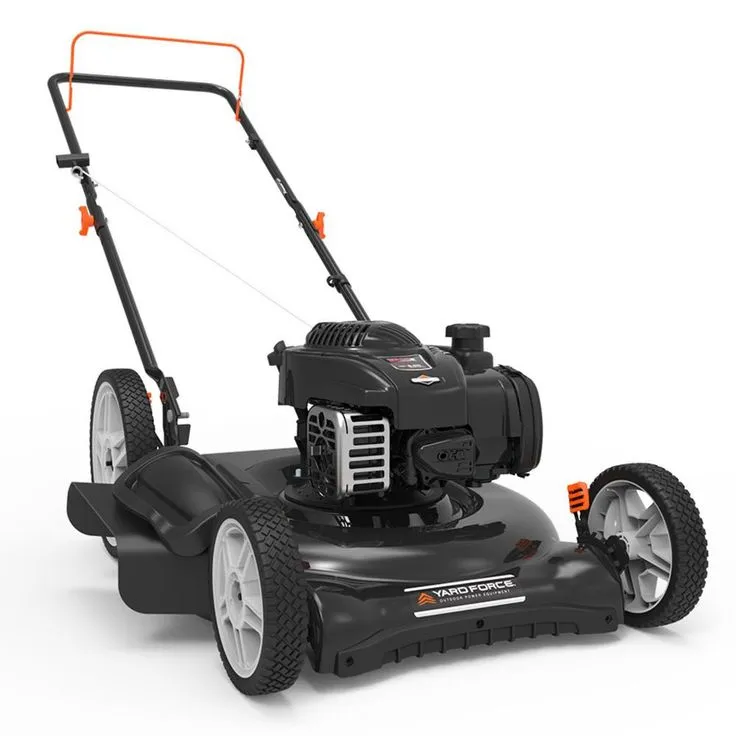 YARD FORCE 21 in. 140 cc 500e Series Briggs & Stratton Gas Walk Behind Push Mower with 2-in-1 Cutting System, photo 6 of 6