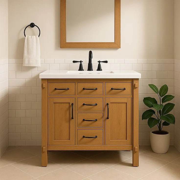 Home Decorators Collection Bellington 42-Inch Bathroom Vanity with Marble Top, photo 2 of 3