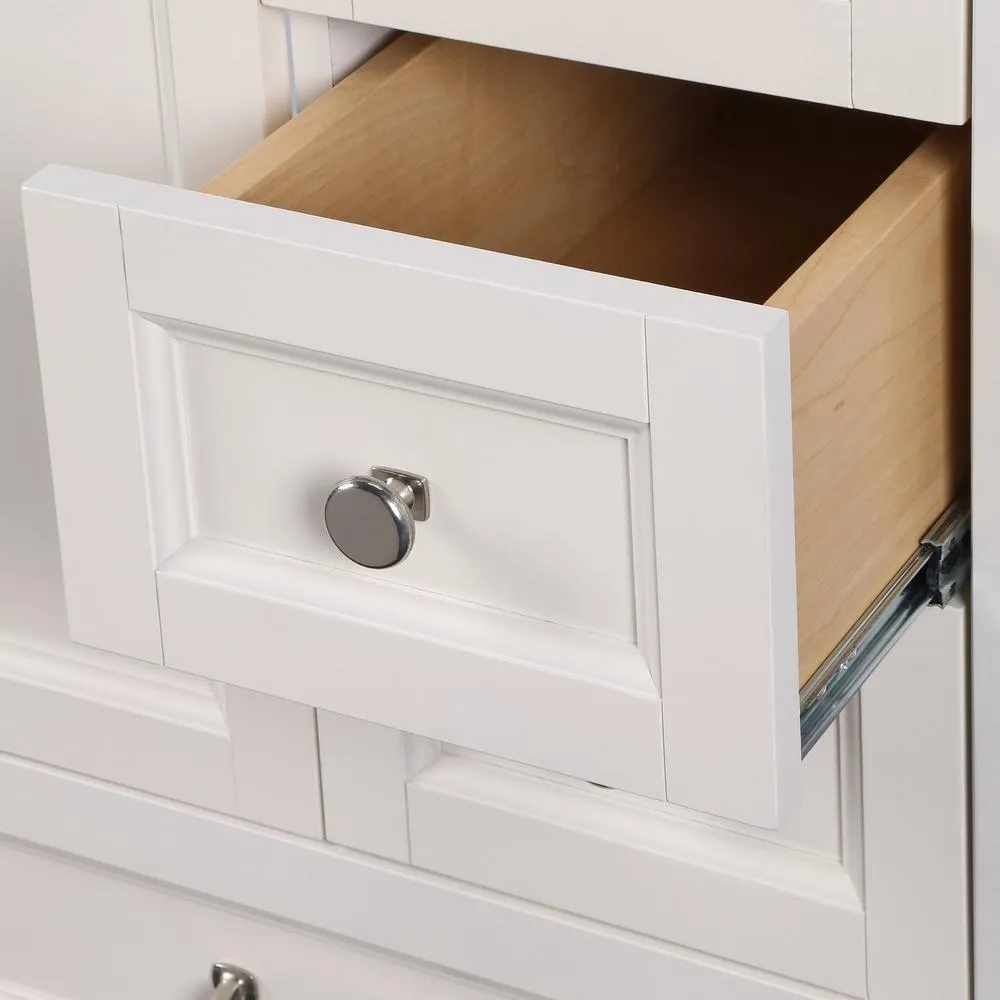 Claxby 48 in. W x 34 in H x 22 in. D Bath Vanity Cabinet Only in Cream, photo 5 of 34