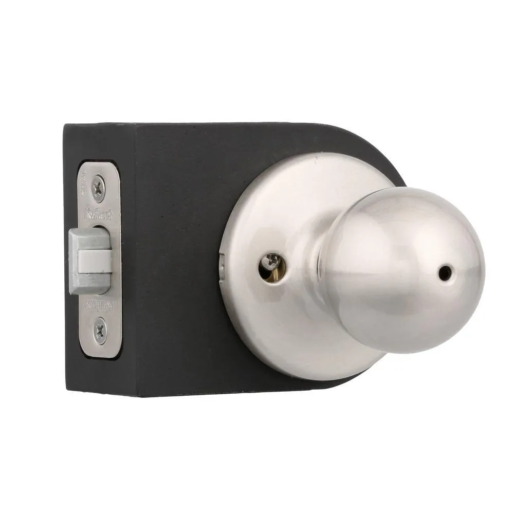 Polo Satin Nickel Bed/Bath Door Knob Featuring Microban Antimicrobial Technology, photo 6 of 11