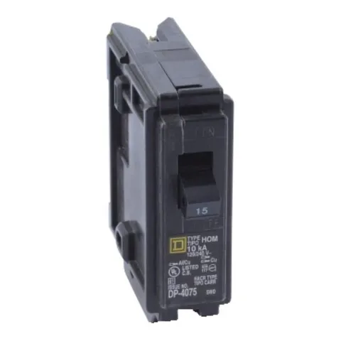 Square D Homeline 15-Amp 1-Pole Standard Trip Circuit Breaker