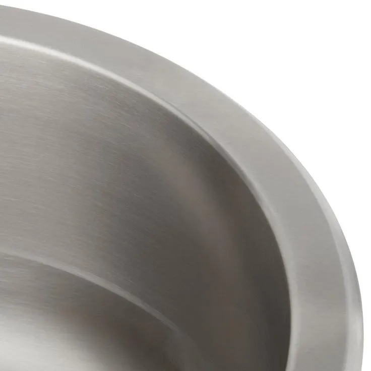 Undermount 18-Gauge Stainless Steel 16 in. 0-Hole Round Single Bowl Bar Sink, photo 10 of 10