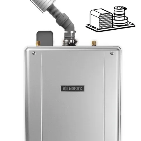2 in. Stainless Steel Flex Vent Conversion Kit for Tankless Water Heaters