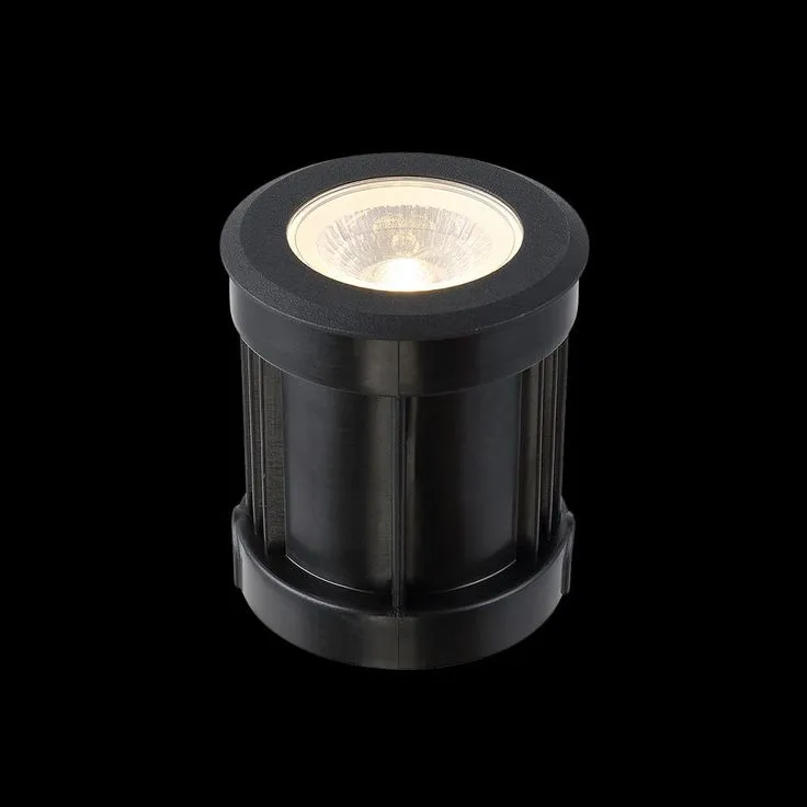 Eurofase 10-Watt Black Aluminum Body Outdoor Integrated LED Landscape Well Light, photo 5 of 6
