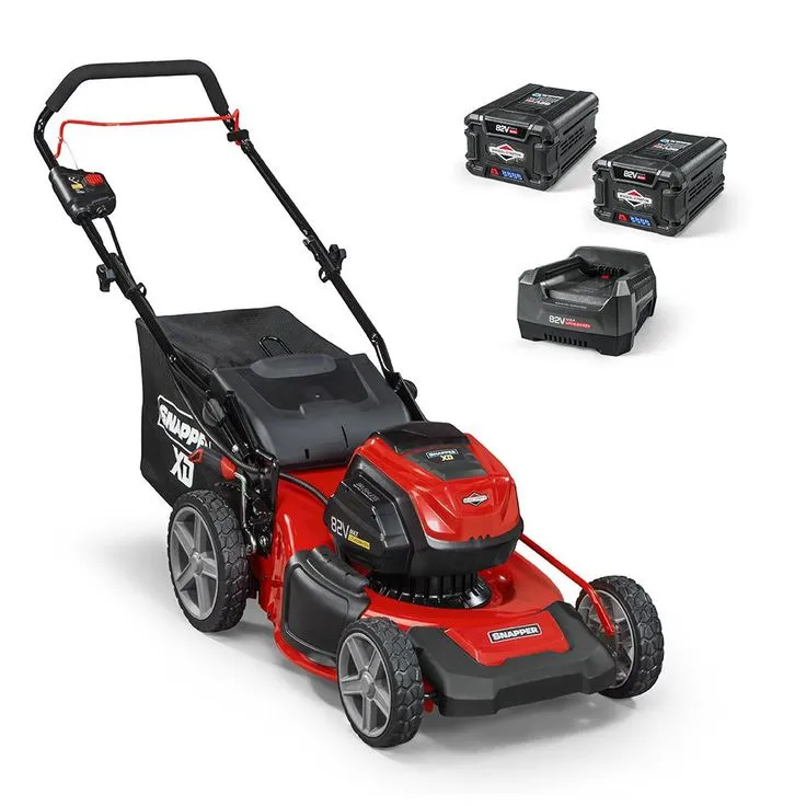 Snapper XD 82-Volt MAX Cordless Electric 19 in. Lawn Mower Kit with (2) 2.0 Batteries and (1) Rapid Charger, photo 5 of 9