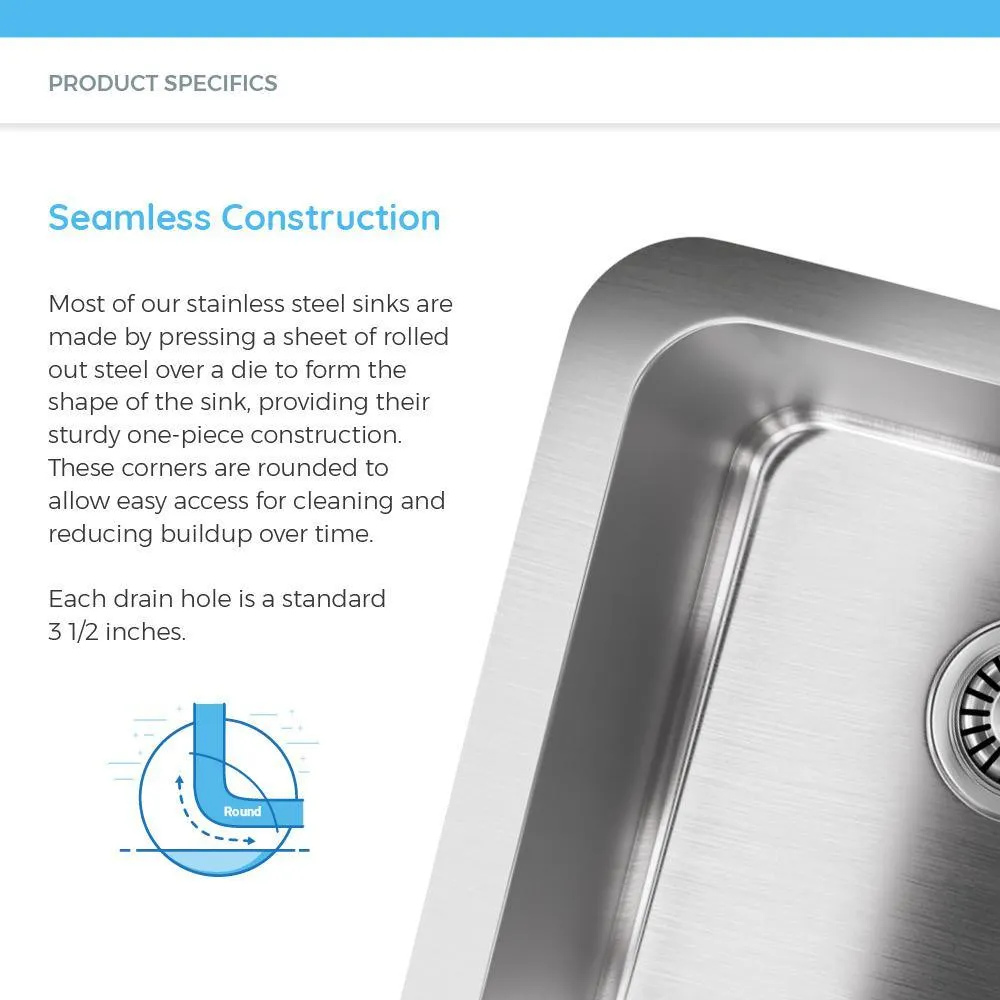 All-in-One Undermount Stainless Steel 43 in. Triple Bowl Kitchen Sink, photo 10 of 12