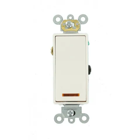20 Amp Decora Plus Commercial Grade 3-Way Lighted Rocker Switch with Pilot Light