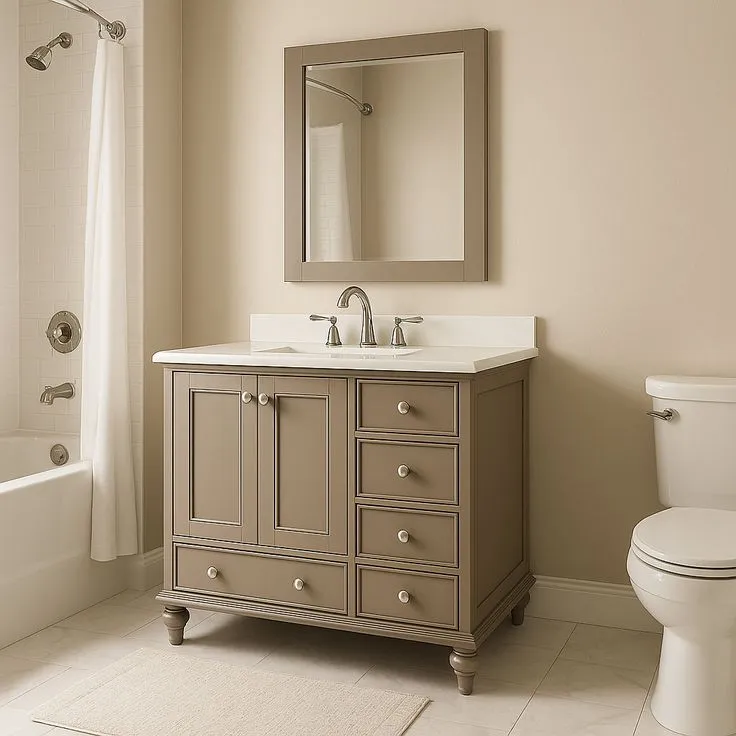 Home Decorators Collection Orillia 42-Inch Bathroom Vanity with Marble Top, photo 3 of 3