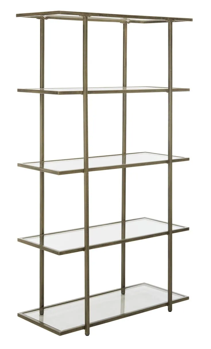 Safavieh Francis French Silver/Clear Metal Etagere, photo 2 of 5