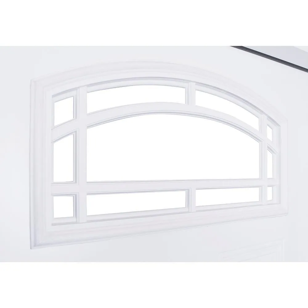 Steves & Sons 72 in. x 80 in. Camber Top Primed White Steel Prehung Front Door with 16 in. 3-Lite Sidelites, Right-Hand Inswing, 6-9/16 in. Frame, photo 13 of 13