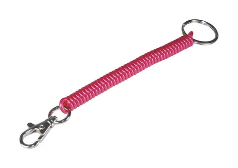 Metal/Plastic Assorted Wrist Coil Key Chain