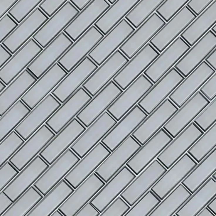 MSI Ice Bevel Subway 11.73 in. x 11.73 in. x 8 mm Glass Blend Mesh-Mounted Mosaic Tile (9.6 sq. ft. /case), photo 5 of 8