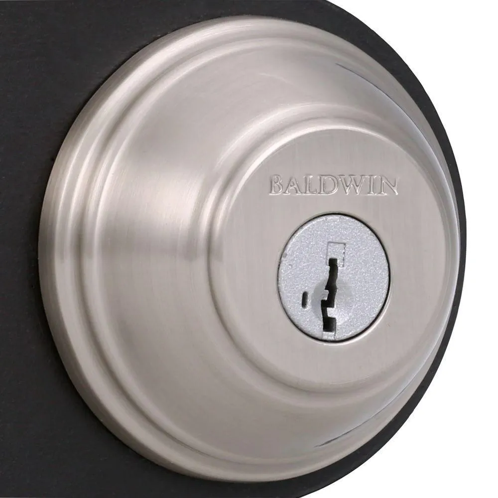 Kwikset Prestige Alcott Satin Nickel Exterior Entry Knob and Single Cylinder Deadbolt Combo Pack Featuring SmartKey Security, photo 3 of 5