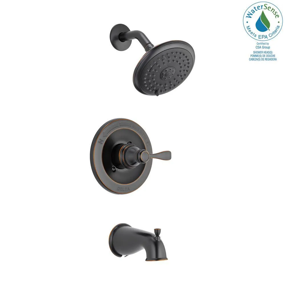 Porter Single-Handle 3-Spray Tub and Shower Faucet in Oil Rubbed Bronze (Valve Included), photo 10 of 11