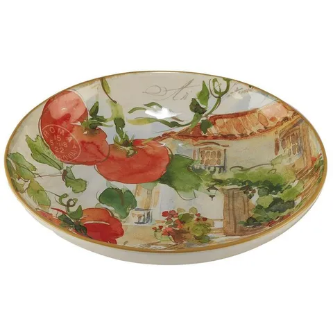 Piazzette Multi-Colored 13 × 3 in Serving/Pasta Bowl