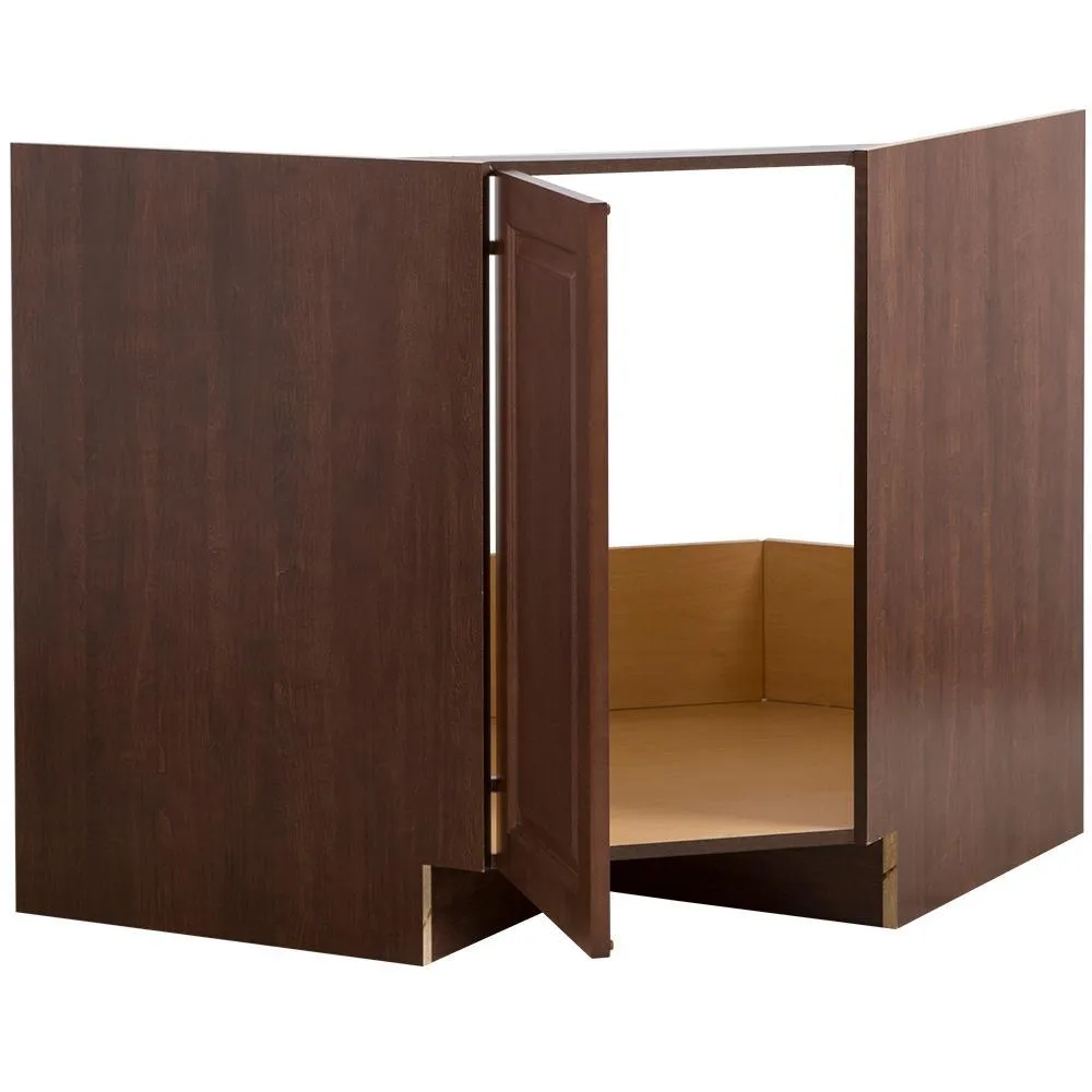 Benton Ready-to-Assemble 36 in. x 34.5 in. x 24.6 in. Corner Sink Base Cabinet in Amber, photo 8 of 10